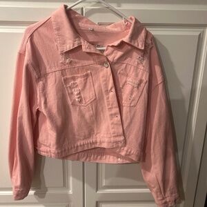 Pink Rhinestone Cowgirl Style Jacket